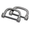 sourcing map 25mm(0.98") U Shape Horseshoe D-Rings Screw-in Buckle for
