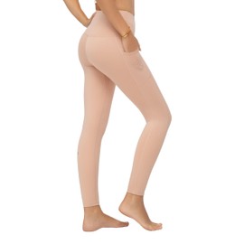 Conceited Active 7/8 Leggings with Pockets for Women – High-Rise Leggings for Women Tummy Control, Soft Brushed Fabric, and 25” Inseam – Perfect for High-Intensity Workouts - Sienna - XS