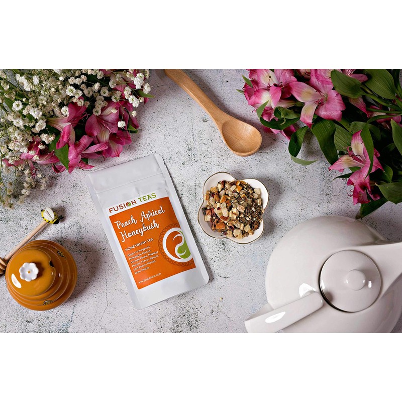 Peach Apricot - Loose Leaf Honeybush Herbal Tea - Fusion