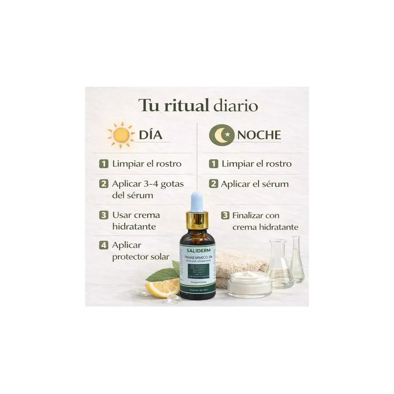 Suero Antimanchas Vegano 30ml Saliderm 5% Ácido Tranexámico