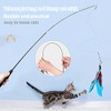Juguetes Interactivos De Plumas para Gatos, Varita De Gato Retráctil,