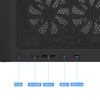 Montech X3 Mesh, 6 Fans - 3x 140mm & 3x