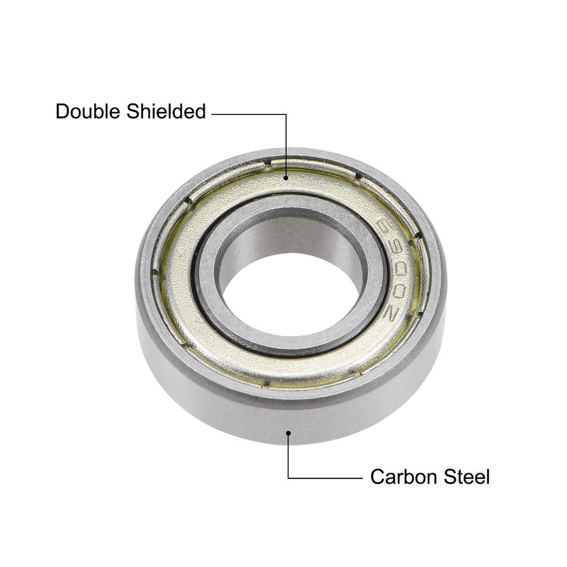 sourcing map Deep Groove Ball Bearings Z2 10mm x 22mm