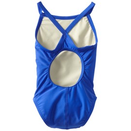 TYR Sport Girls' Solid Diamondback Swim Suit (Royal, 28)