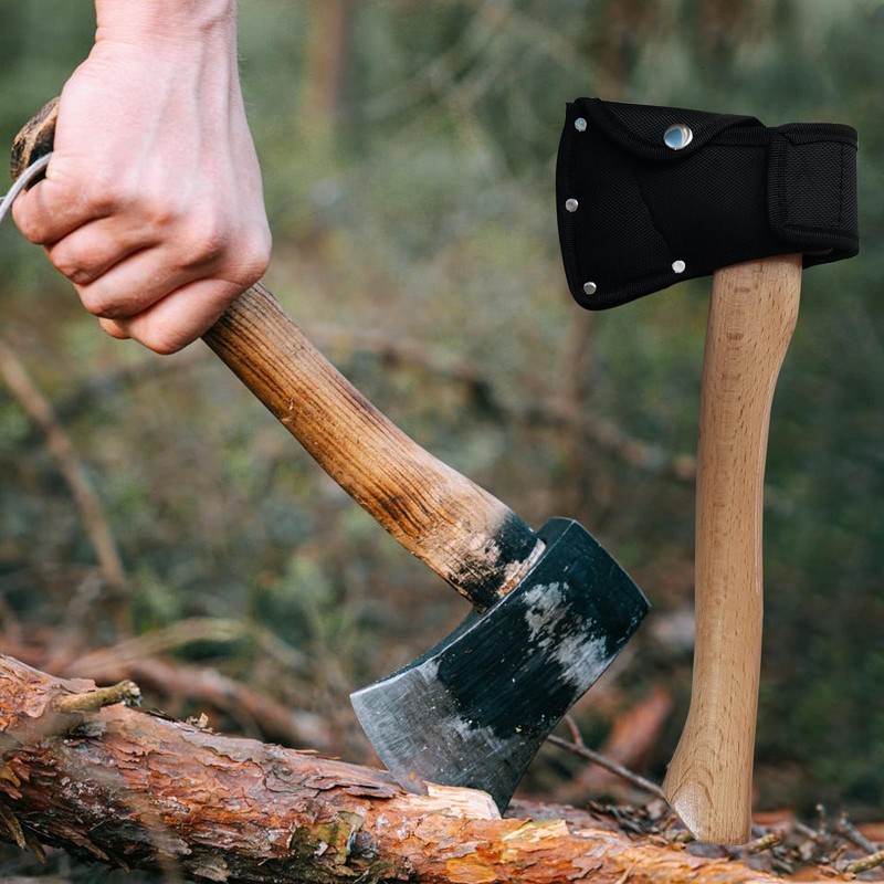 2Pcs Double Snap Axe Head Cover Wear Resistant Hatchet Sheath