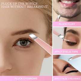 Teenitor Facial Tools Kit with Blackhead Remover Tweezers, Ingrown Hair Tweezers, Pimple Extractor Acne Treatment Tool, Eyebrow Scissors, Razor, Brush