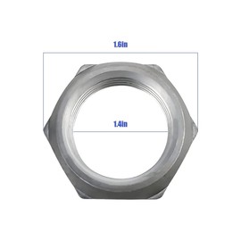 WH2X1193 Washing Machine Hub Nut Compatible with Top Brand Replacement with EA271505M PS271505, AP2045284, HBSR1070T4WB, 279131, AH271505 and WH02X1193 (10-Pack)