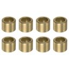 sourcing map 8pcs Sleeve (Plain) Bearings 8mm Bore x 12mm