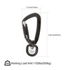 1 Pair of Heavy Duty Self Auto Locking Carabiner Clip,
