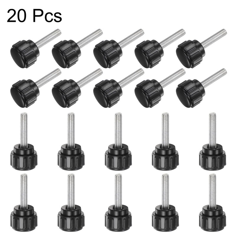 QUARKZMAN Pack of 20 M4 x 15 mm Threaded Knobs