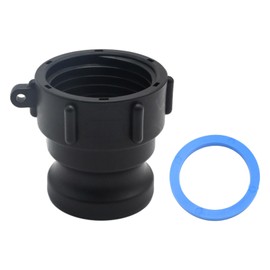 EATAKWARD Cam and Groove Fitting 2 Inch IBC Tote Adapter A200, Buttress x Male Adapter, Coarse Thread, S60*6 to Male Adapter, Long Version