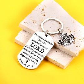 TI-EDC Senior 2025 Graduation Gifts for Him Her Graduation Gift Catholic Best Gifts for High School High School Grad Class of 205 Gifts for Boys Girls Baptism Gifts for Girl 2025 Keychain