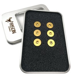 RISON Titanium Bolts 6pcs Steering Wheel Screw Bolts M5x12MM Titanium Steering Wheel Bolt Kits Gold Titanium Countersunk Screws Titanium Finish Flat Head Bolt