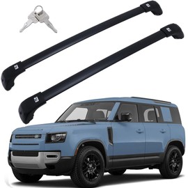 SAREMAS Upgraded Loading 260lbs for Land Rover Defender 110 130 2020-2025 Roof Rack Cross Bars Luggage Rail Carrier Lockable
