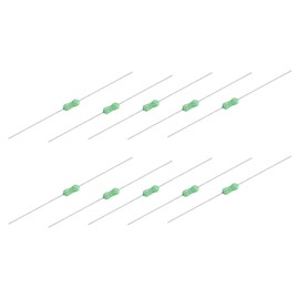 MECCANIXITY 50Pcs Micro Fuse 0.25A 250V Fast Blow Axial Leaded 2.4x7mm Electrical Barrier Fuse for Motor Transformer Electric Industrial Home Appliance Green