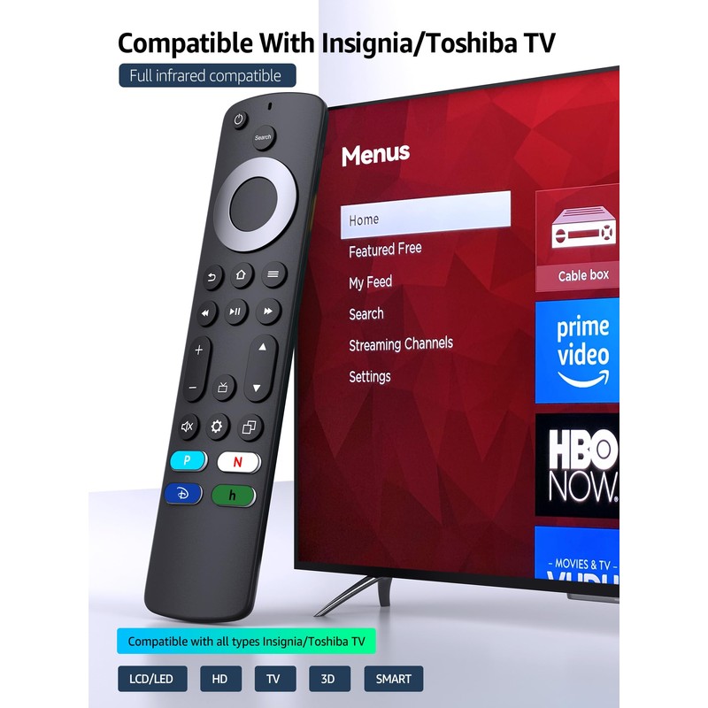 PZL New Universal Remote for All Insignia/Toshiba Smart TV Remote