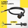 Oyviny Heavy Duty 7 Way Trailer Plug Cord with Double