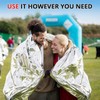 SecuCaptain Survival Emergency Thermal Blankets: 75 Pack Extra Large 84”