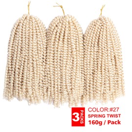 Beyond Beauty 3 Paquetes 12 Pulgadas Primavera Trenza Ombre Colores Locos Mariposa Ganchillo Trenzas Trenzas Extensiones De Cabello Fibra Baja Temperatura 90 Hilos 160G/Paquete (12 Pulgadas) #613