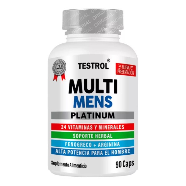 Testrol Multi Mens Platinum Vitaminas Para Hombre 24 Vitamin 90 Caps