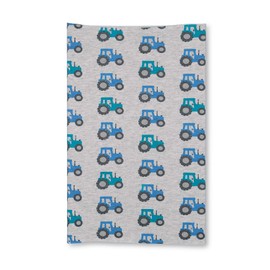 Sterntaler Multifunctional Tractor Scarf - Boys' Bandana & Hat Made of Melange Single Jersey with UV Protection 50+ - Printed with Tractors - Versatile - Size 2 - Colour Silver