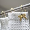 12pcs Bow Knot Shower Curtain Hooks, Decorative Bathroom Curtain Rings
