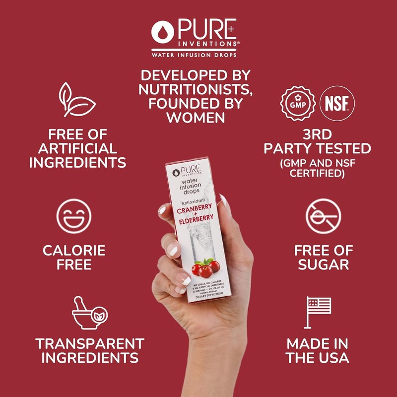 Pure Inventions - Antioxidant Fruit Extract Formulations Water Enhancers (60