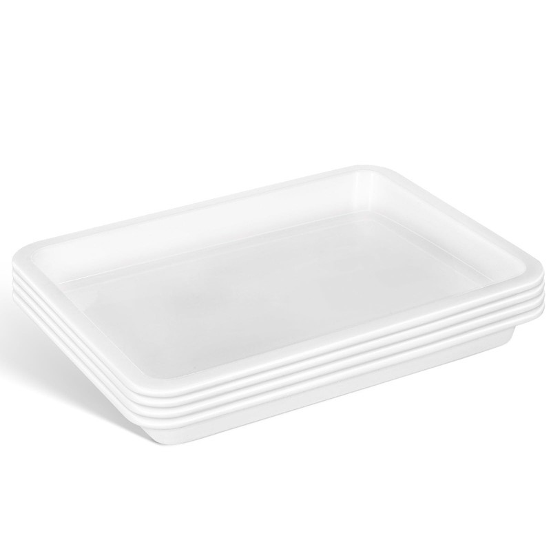 GLEAVI Lab Trays Plastic, 4 Pack Acid and Alkali Resistant