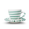 Gmundner Keramik Manufaktur 0100STES01SET Grüngeflammt Espresso for you Gourmet,