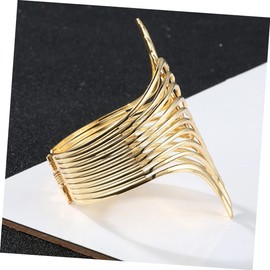 Beavorty 4pcs Women's Metal Bangle Bracelet Hollow Cuff Fashion Wrist Jewelry Comfortable Fit for Birthday or Holiday