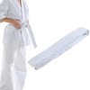 Karate Belt 220cm White, Taekwondo Belt Judo Belt, Cotton Striped