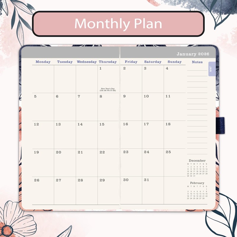 2026 Diary - Diary 2026 A6 from January to December