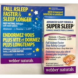 Webber Naturals Advanced Sleep Formula Super Sleep, 90 Soft-Melt Tablets