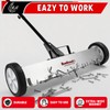 Buelkmag 55Lbs Nail Magnet Sweeper 36 Inch Rolling Magnetic Sweeper