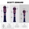 Knit Golf Wood Headcover Set of 4 for Driver Wood,