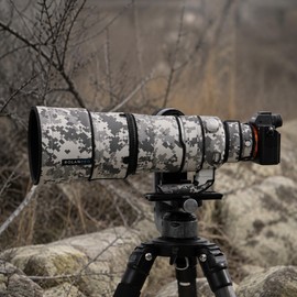 Rolanpro Lens Cover for Sony FE 100-400mm F4.5 GM OSS (SEL100400MC) Waterproof Camouflage Raincoat Lens Protective Sleeve Case Perfect for Wildlife Photography, Bird Watching, Outdoor Photography
