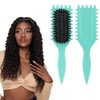 Cross-Border Special Air Cushion Comb for Hair Extensions & Bouncy Curls 2045-Green-Gradient Box 30ea
