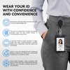 Mayski 2 Pack Badge Holder Retractable Clip ID Card Holder