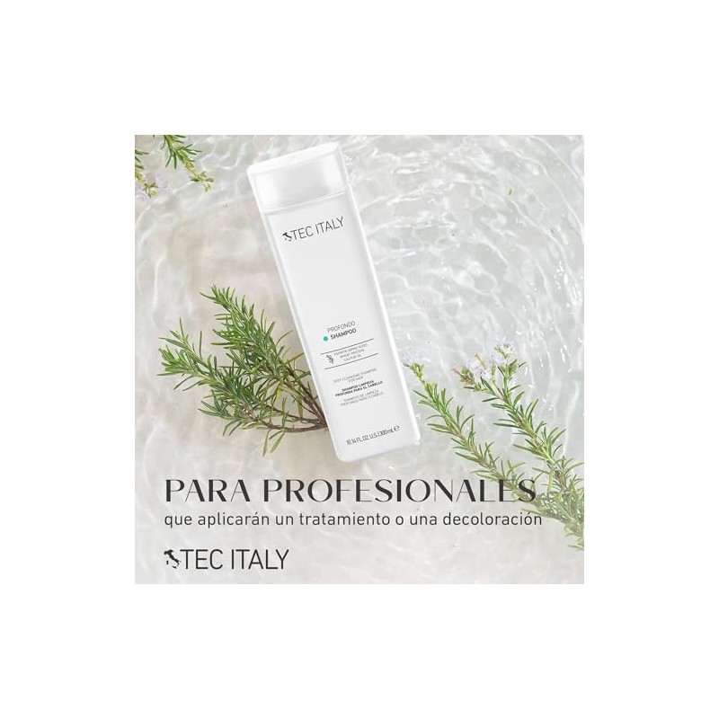 TEC ITALY Profondo Shampoo Cuidado y Limpieza Profunda del Cabello
