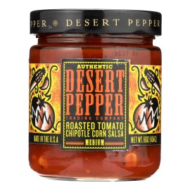 UD_Desert Pepper Trading - Medium Hot Roasted Tomato Chipotle Corn Salsa - Case Of 6 - 16 Oz.
