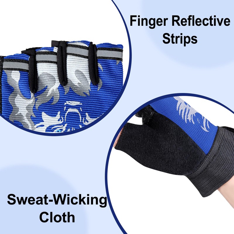 CubePlug Kids Boy Girl Cycling Climing Half Finger Gloves GEL