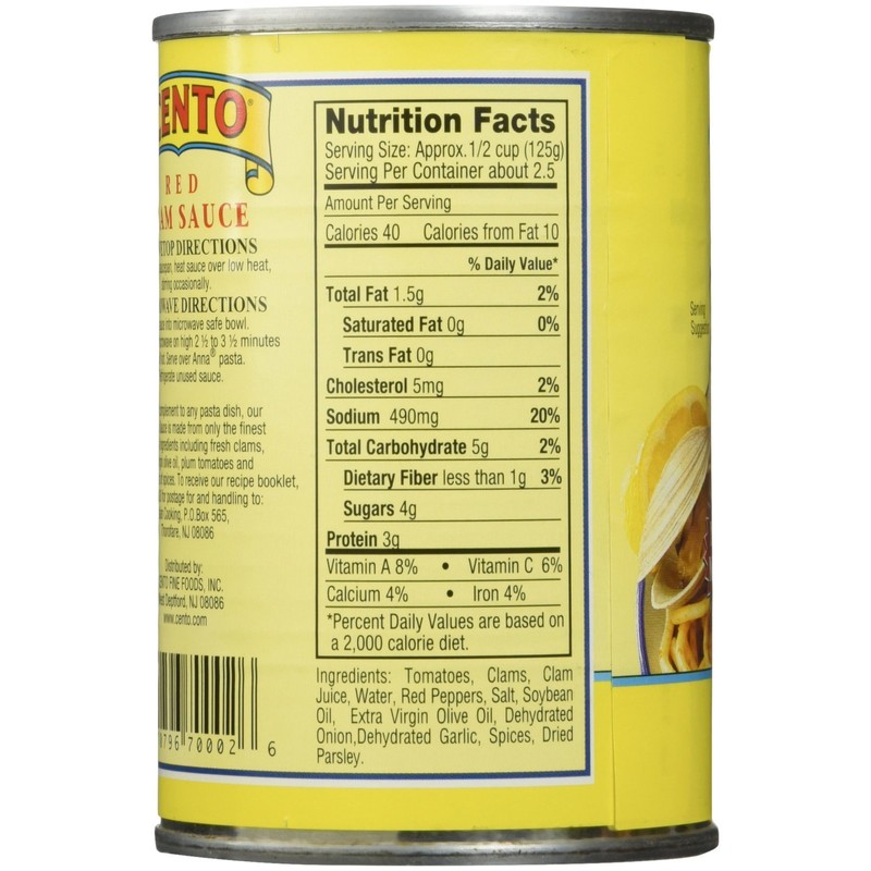 CENTO FOODS Red Clam Sauce 10.5 Oz, 10.5 OZ