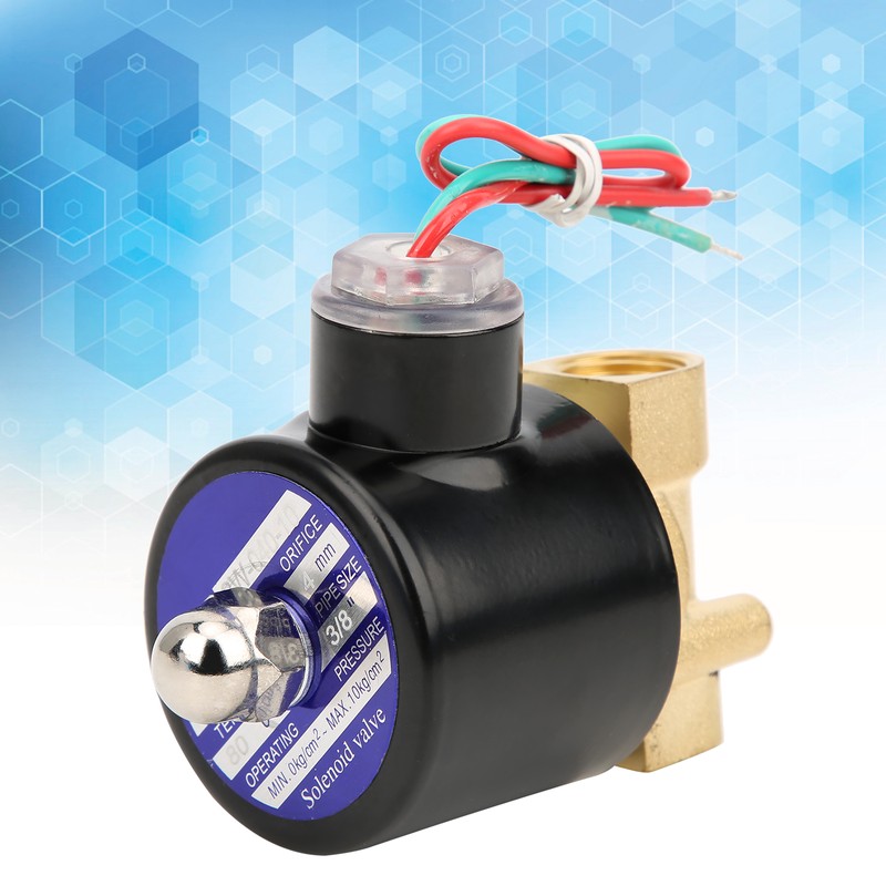 G3/8in Brass Valve Water Pressure Mechanical Normal Closed Direct Acting