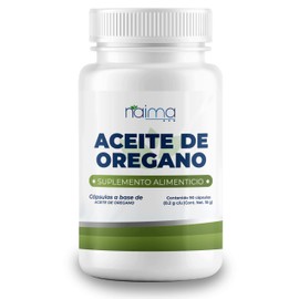 NAIMA Aceite de Oregano Orgánico 90 Cápsulas | 100% Aceite Natural Premium | Oregano Oil | Cápsulas de Gel con Carvacrol equivalente al 88% | Para 45 dias