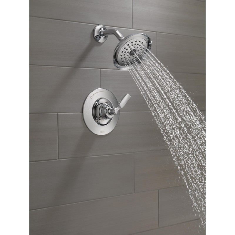 Delta Woodhurst 14 Series Shower Faucet Set, Chrome Shower Head