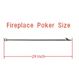 Americangaslogs Inch Fire Pit Grate with Poker Wrought Iron Fire Pit Round Spider Wagon Wheel Firewood Heavy Duty 0.9in Bar Fireplace Stove Burning Rack Holder 4Legs (32 Inch)