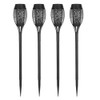 4PCS Solar Power Torch Shaped Flickering Flame Light Outdoor Garden