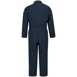 Bulwark FR Size Midweight Cooltouch 2 FR Deluxe Coverall, Navy, Large/Tall