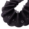 ZNZAKKA Eyelet Lace Trim Black Embroidered Cotton Lace Trim for