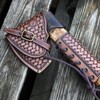 Tourbon Outdoors Leather Axe Head Cover Handle Guard Collar Protector